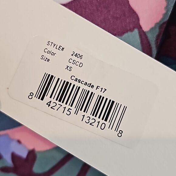 Leota Dress Abstract Floral Print‎ 3/4 Sleeve Dress XS, NWT - Picture 5 of 6